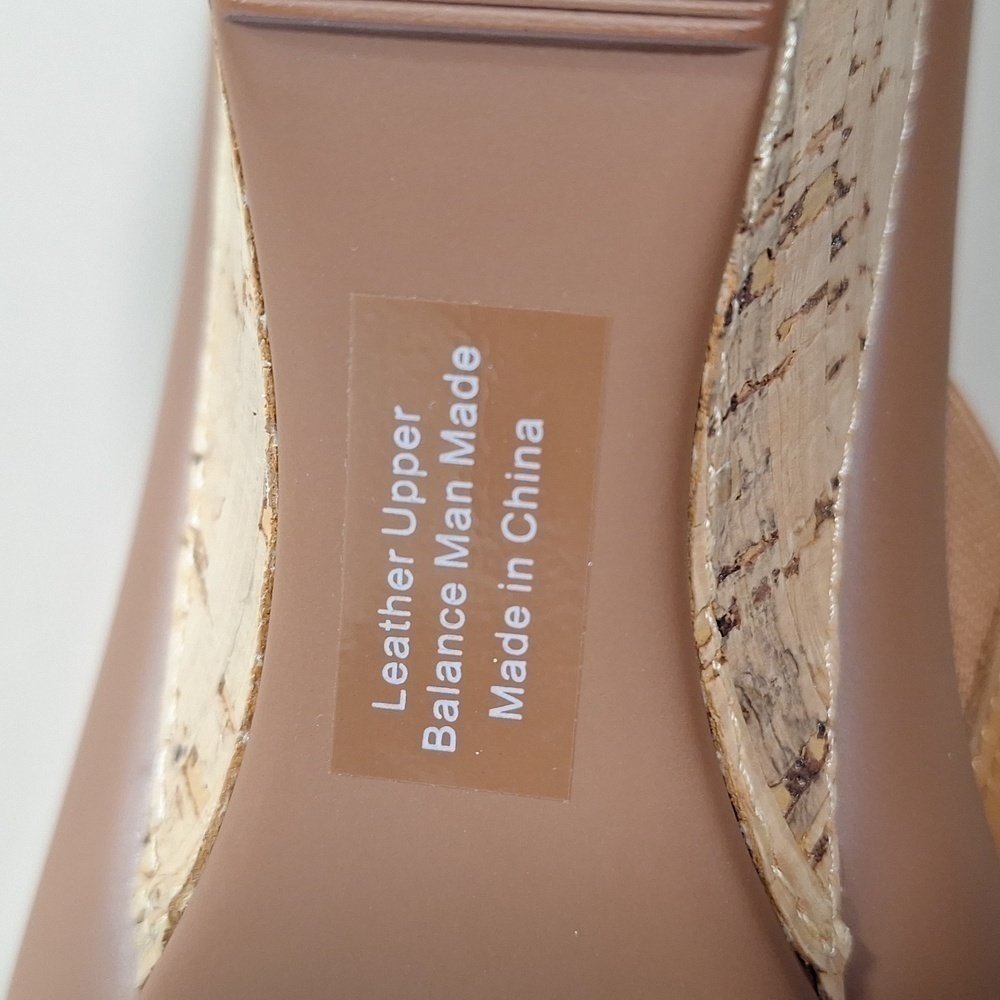 Amazing Step Tan Leather Wedge Mules - Picture 10 of 12